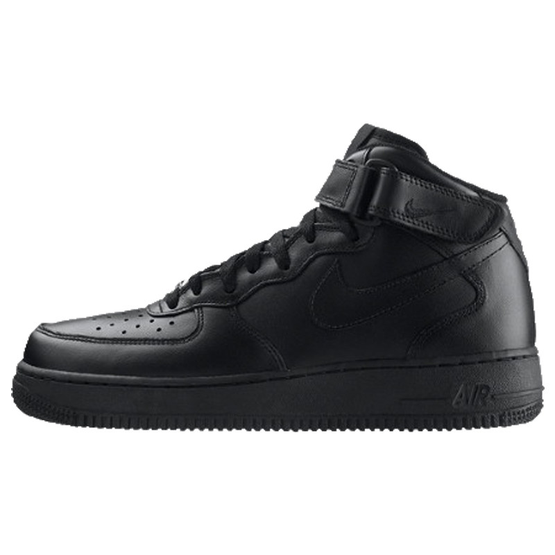 牛哄哄 nike air force1 af1 纯黑高帮板鞋 315123 366731-001