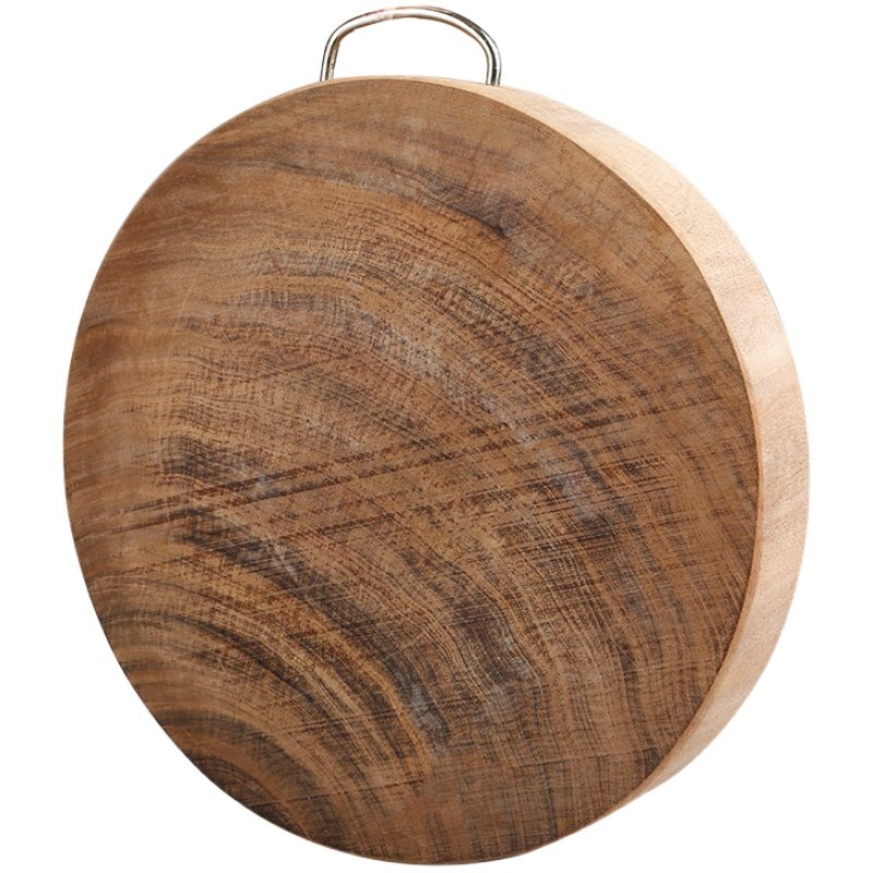 泰南老整木实木圆形切菜板铁木砧板家用厨房案板轻微瑕疵半价