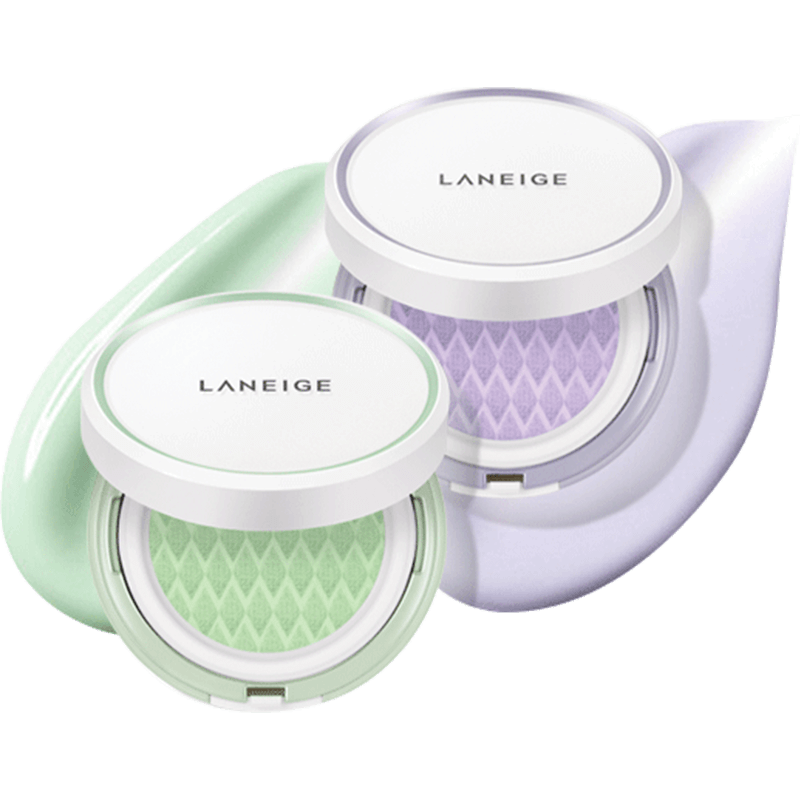 爱茉莉laneige兰芝妆前雪纱丝柔防晒隔离气垫 赠替换装spf22