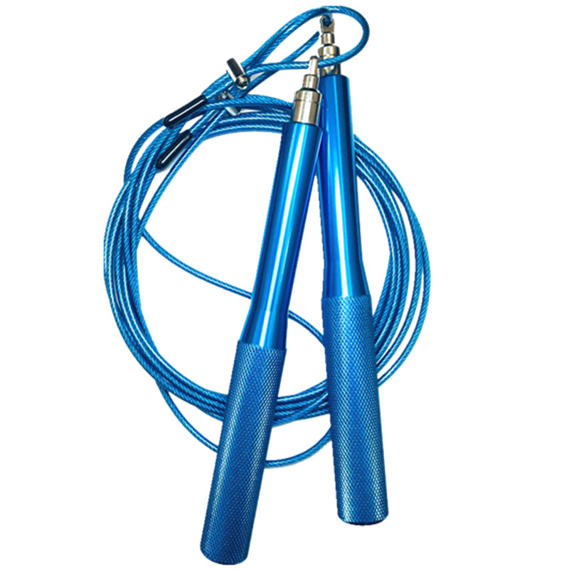 5毫米中考专用钢丝跳绳健身专业竞速防缠绕可调节长度 - 一腾飞体育