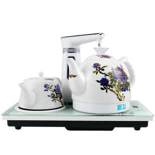 抽水式全自动上水壶电热水壶套装茶台烧水壶一体泡茶专用加水陶瓷