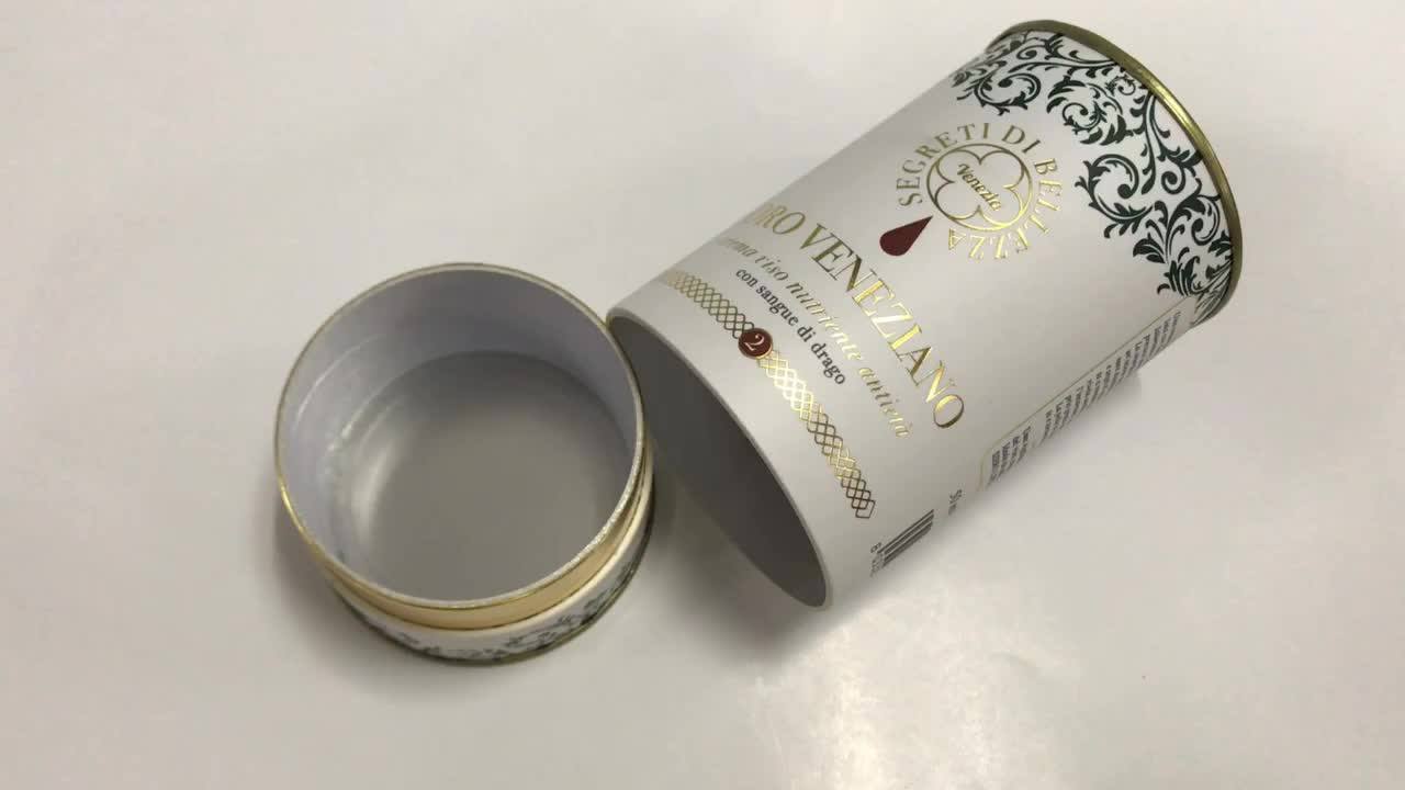 custom printed premium cylinder eva insert gift round paper box