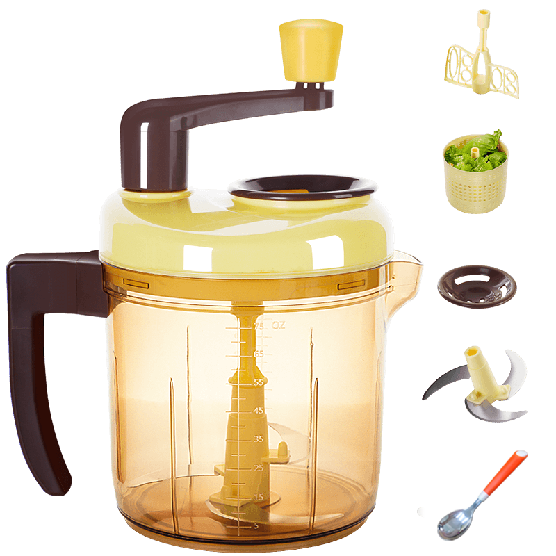 手动绞肉机家用搅拌饺子馅碎菜多功能料理拉摇小型剁打切辣椒神器