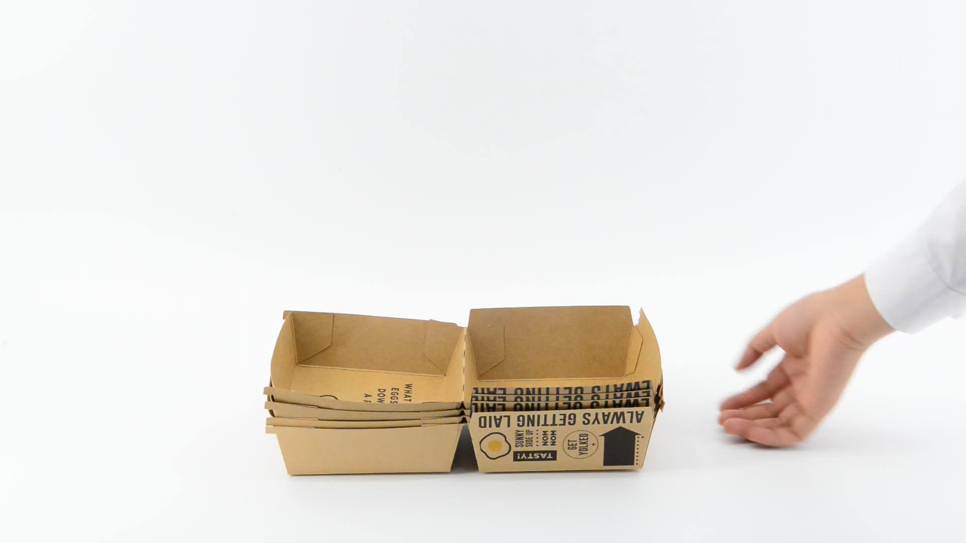 food grade kraft paper burger packaging box