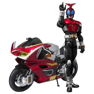 万代日版shf可动手办 假面骑士甲斗王 kabuto extender延伸者摩托