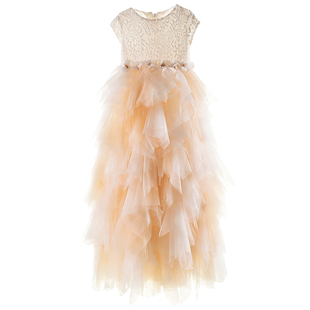 高端儿童走秀礼服女童长款模特公主裙小女孩演出服蓬蓬 券343元 券后