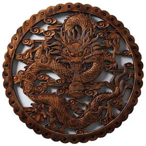 东阳玄关客厅卧室餐厅墙面壁龙木雕