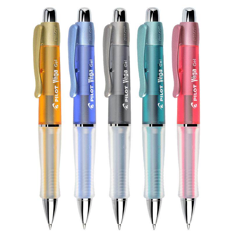pilot日本百乐按动中性笔415按动水笔0.5金属笔杆0.