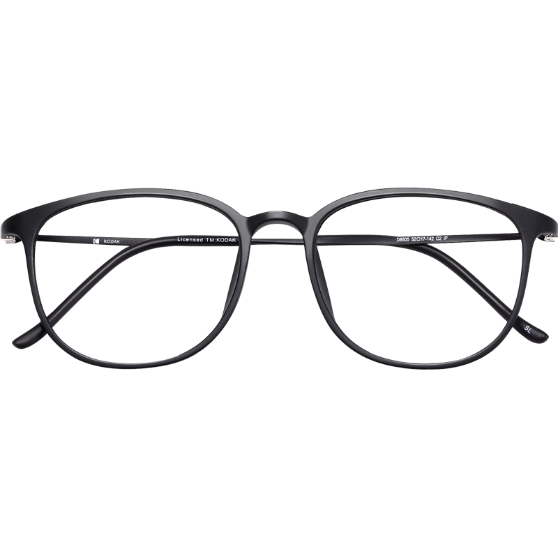 kodak眼镜框女可配镜片超轻tr90眼睛架素颜黑全框高度近视眼镜男