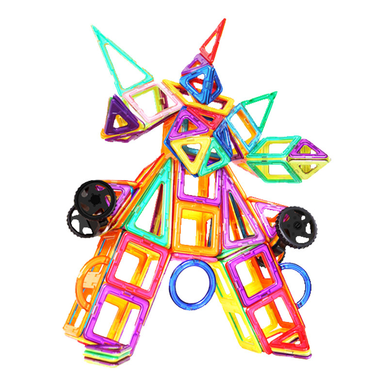 磁力片积木儿童纯磁铁吸铁石玩具男孩多功能益智拼装女孩智力动脑