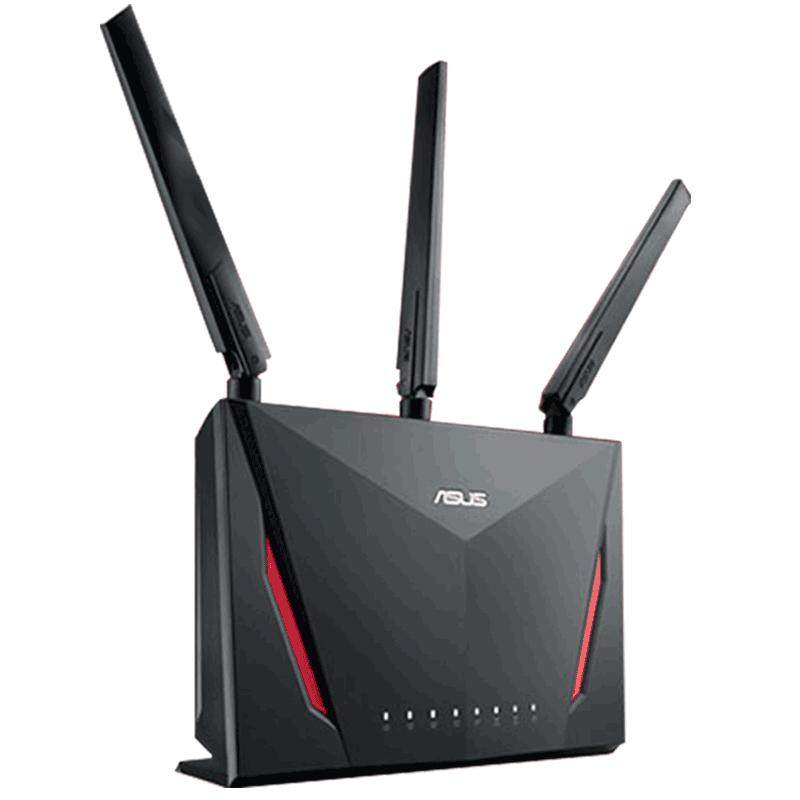 asus/华硕rt-ac86u双频无线ac2900m千兆路由器家用穿墙高速wifi 5g