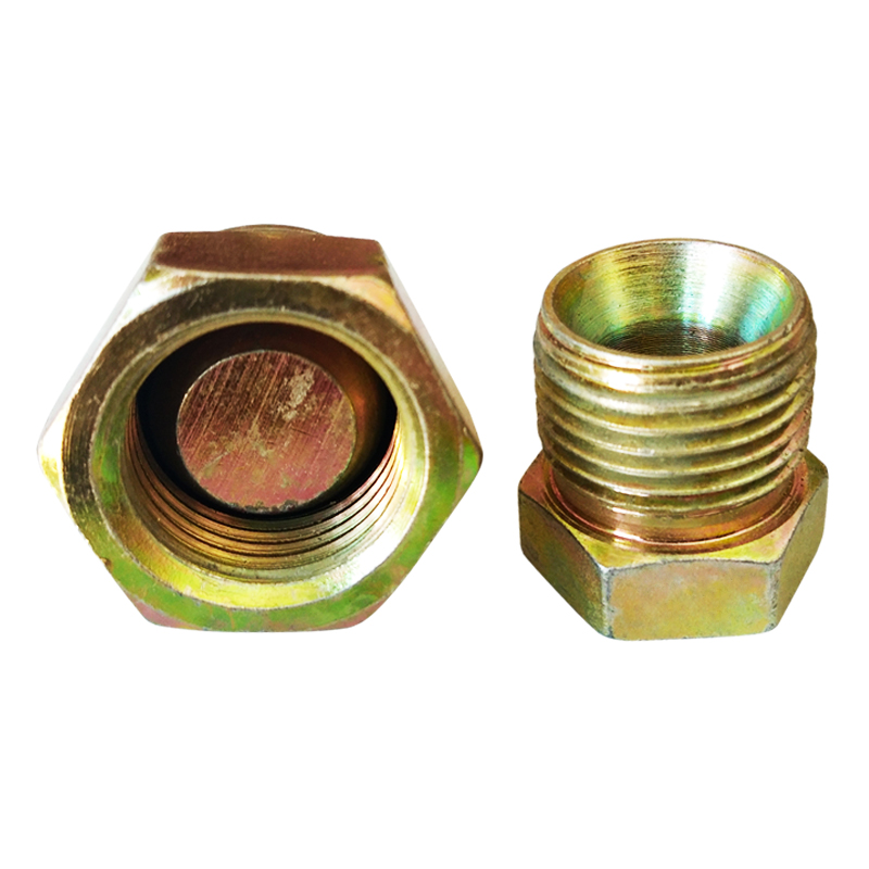 挖机液压破碎锤配件铁堵头68炮头高压油管堵头公母防漏油螺丝接头