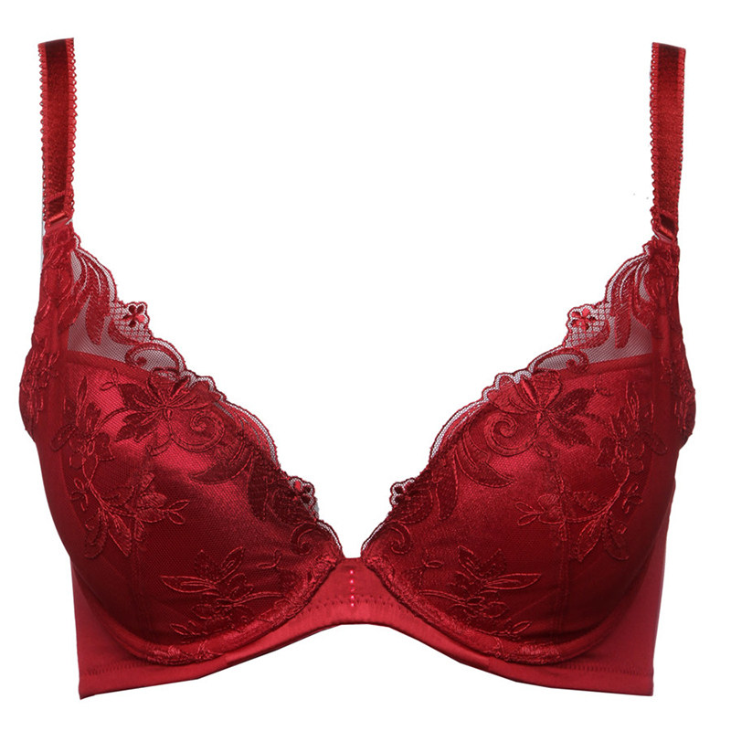 特价爱慕官方授权店专柜正品内衣中厚柔软侧收聚拢深v文胸am11hc1