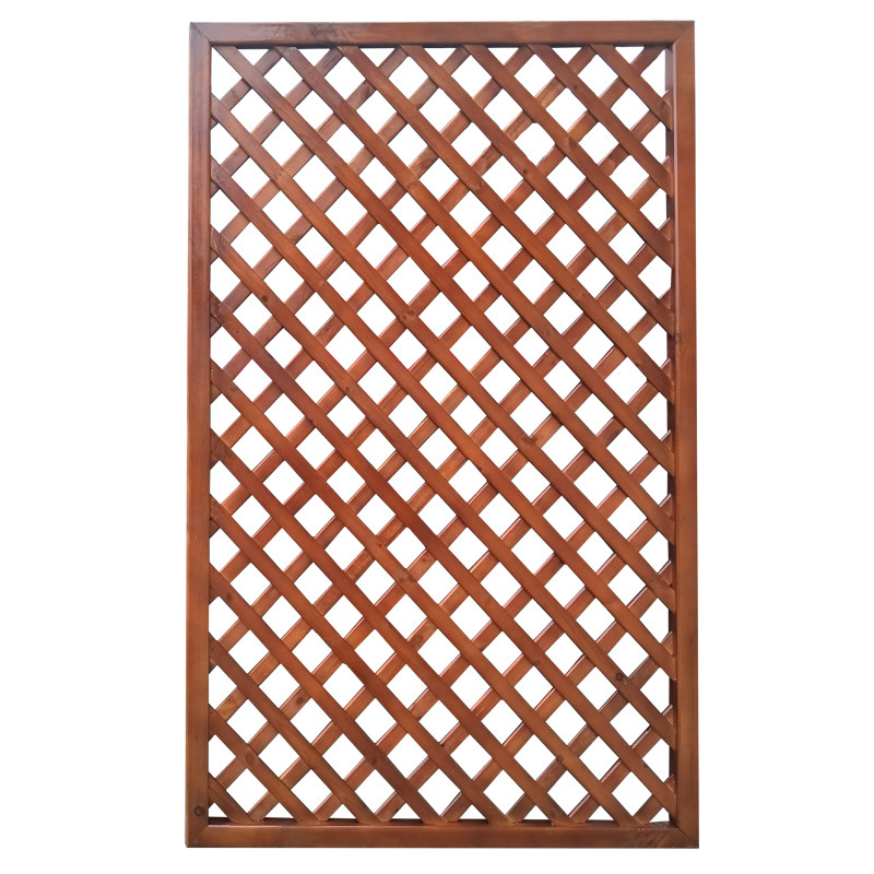 碳化防腐木围栏栅栏户外室外篱笆小花园栏杆护栏围墙网格爬藤花架