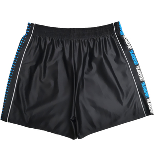 泳裤男性感骚气长款中长款加肥加大宽松平角防尴尬专业潮牌游泳裤