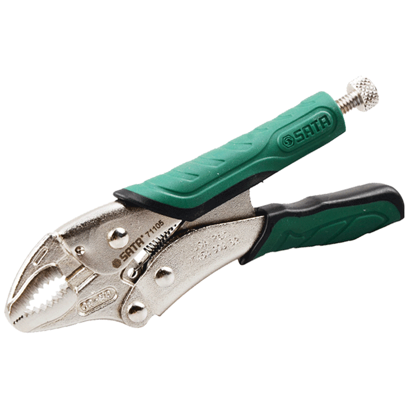 世达sata五金工具圆口c型带刃快速钳7寸大力钳子5寸固定钳71105