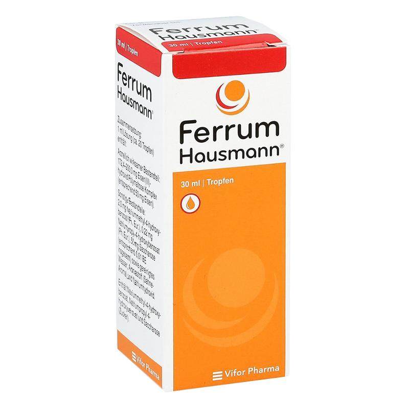 德国ferrum铁剂儿童早产婴幼儿宝宝孕妇补铁口服液香草味滴剂30ml