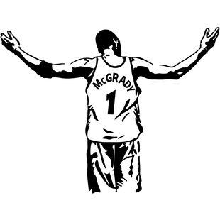 nba车贴 麦迪科比詹姆斯库里篮球汽车贴纸车身划痕后窗油箱盖车尾