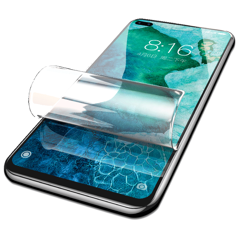 华为nova7pro钢化水凝膜nove7se手机贴膜note全屏覆盖nowa曲面novo