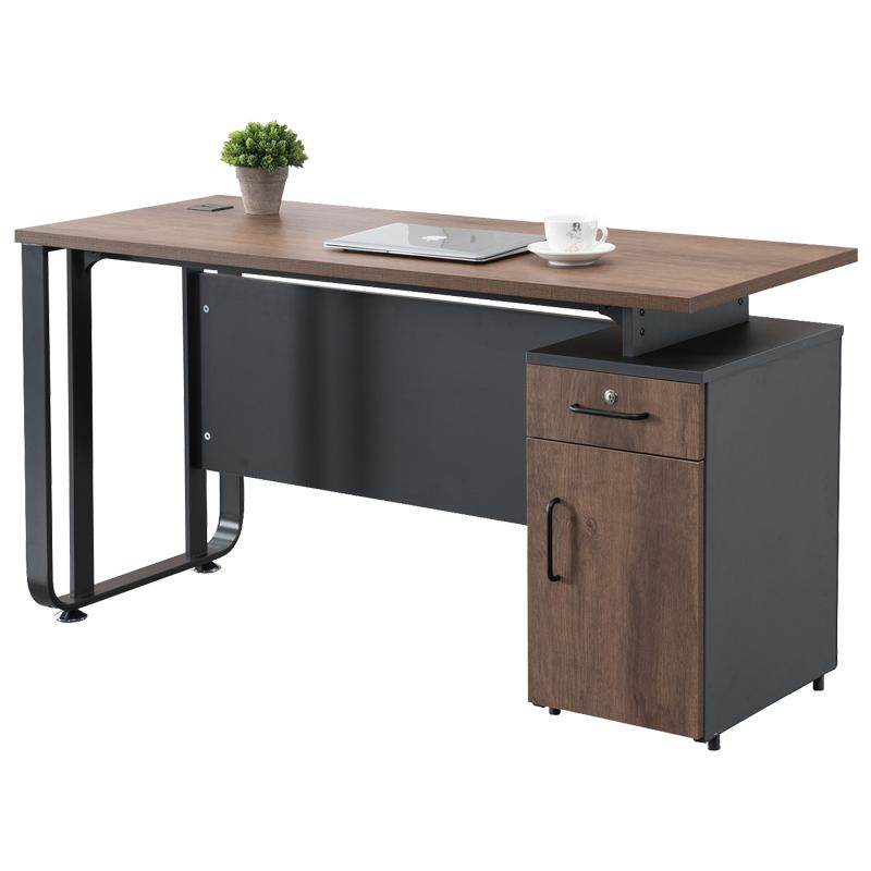 工业风办公室单人职员桌办公桌电脑工作位桌椅组合工位简约现代