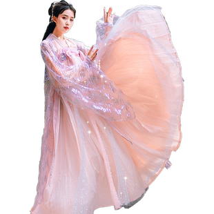 重回汉唐枫落汉服女秋季重工刺绣上衣破裙套装晋制交领齐腰襦裙