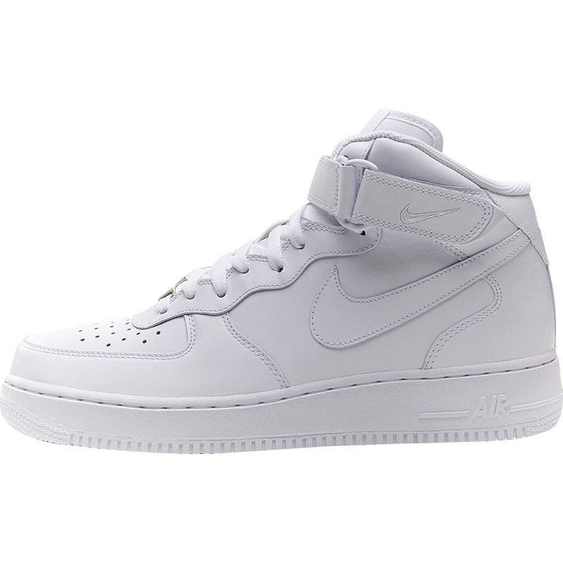 nike air force 1 af1纯白中高帮空军一号板鞋 315123-cw2289-111