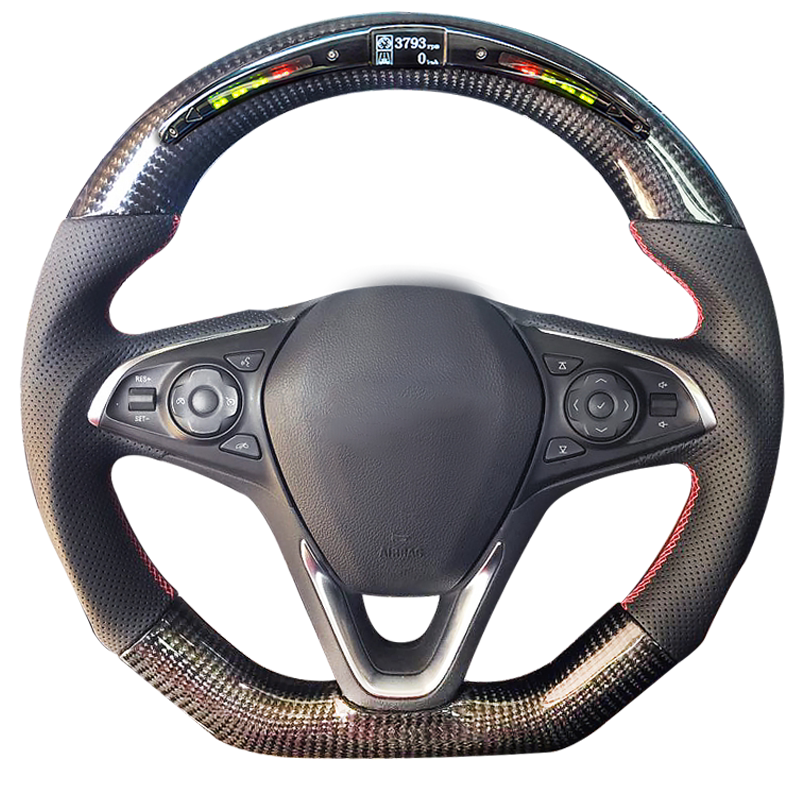 led竞速碳纤维方向盘,打造个性风格定制,多功能显示,电加热保留,竞技