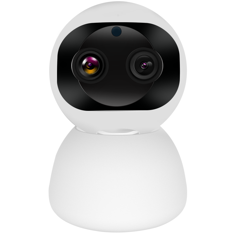 双摄变焦高清夜视智能无线网络家用监控摄像头wifi手机远程机器人