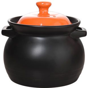 新款韩式直筒电磁炉明火两用砂锅家用燃煤气灶炖锅陶瓷瓦煲汤沙锅