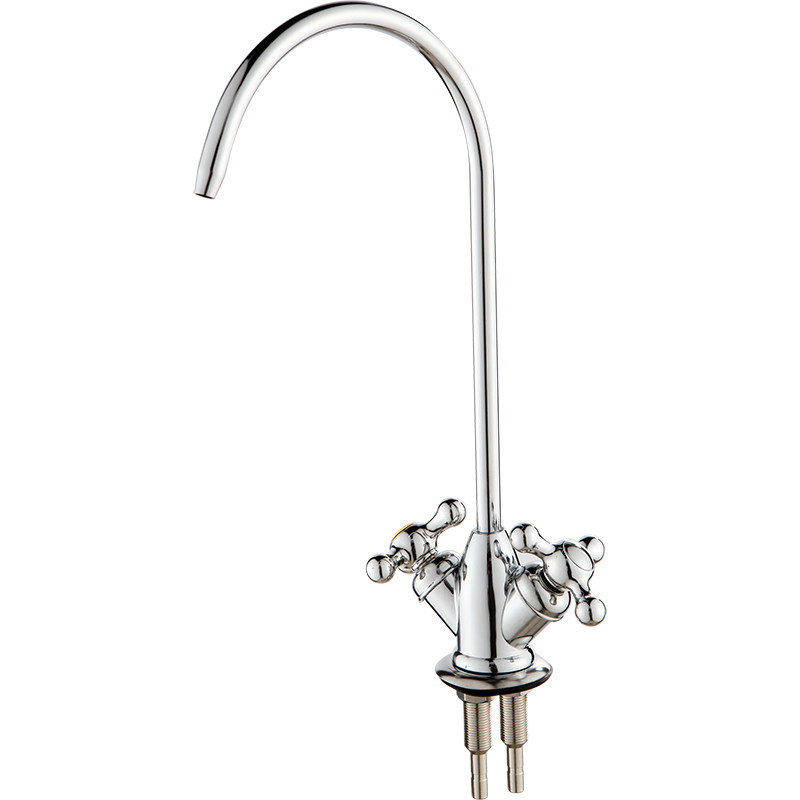 304不锈钢厨房净水器水龙头2分细水嘴鹅颈直饮水机双出水纯水龙头