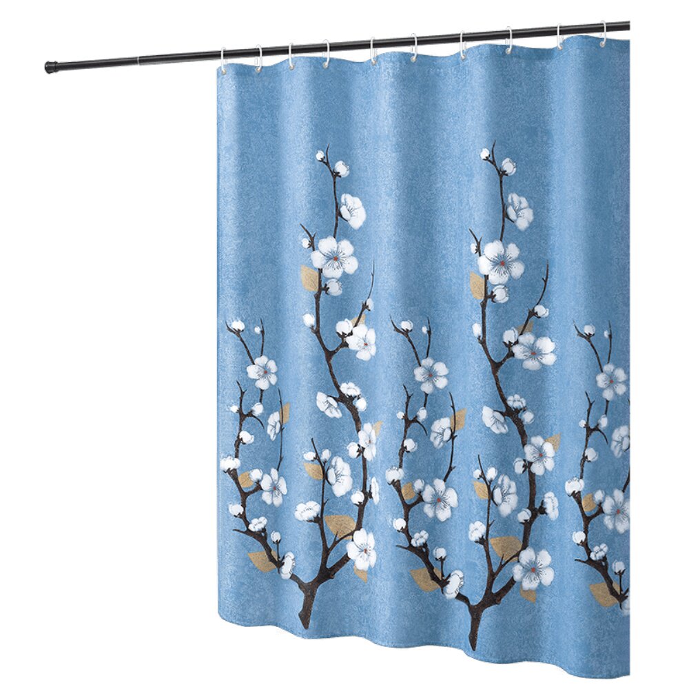 洗澡浴帘浴室免打孔卫生间门帘子淋浴房隔断帘防水布挂帘洗浴加厚