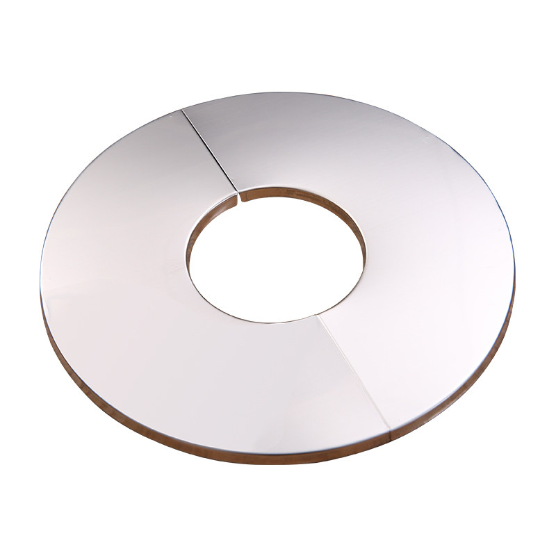 对插粘贴水管角阀装饰盖不锈钢遮丑盖水龙头配件遮羞盖加大6分4分