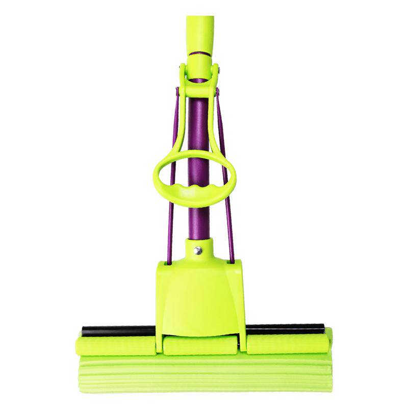 妙洁拖把海绵拖把木地板伸缩平板胶棉拖把替换送胶棉头2个替换头