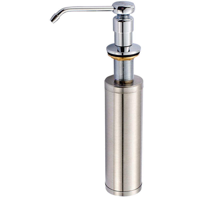 皂液器厨房水槽用洗洁精瓶子按压瓶洗菜盆洗涤剂304不锈钢按压器