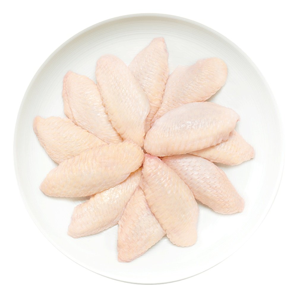 太阳谷鸡翅中1kg新鲜冷冻生鸡翅生鲜烧烤奥尔良鸡翅膀食材鸡中翅【聚