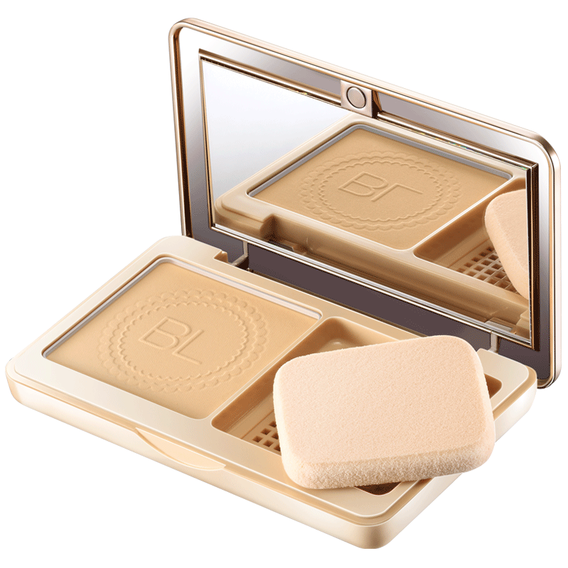 蓝色之恋干粉粉饼持久定妆控油修容散粉遮瑕防水干湿两用学生正品