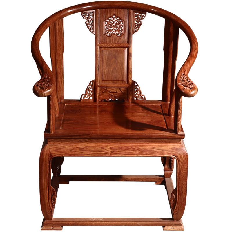 花梨木皇宫椅三件套家用客厅阳台实木刺猬紫檀休闲沙发椅红木椅子