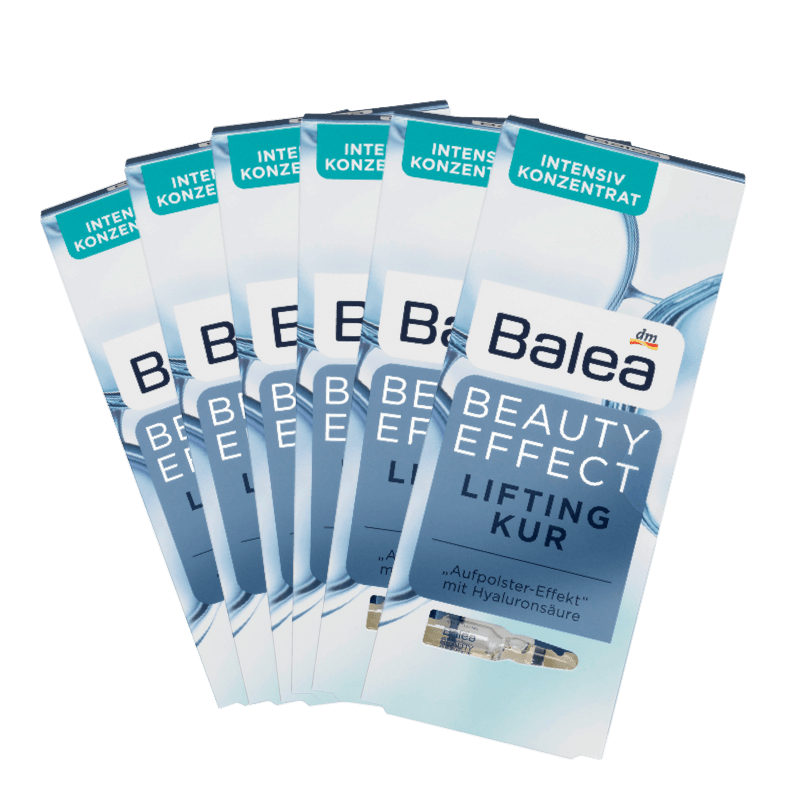 dm德国芭乐雅balea玻尿酸原液补水舒缓保湿精华 原液安瓶 6盒