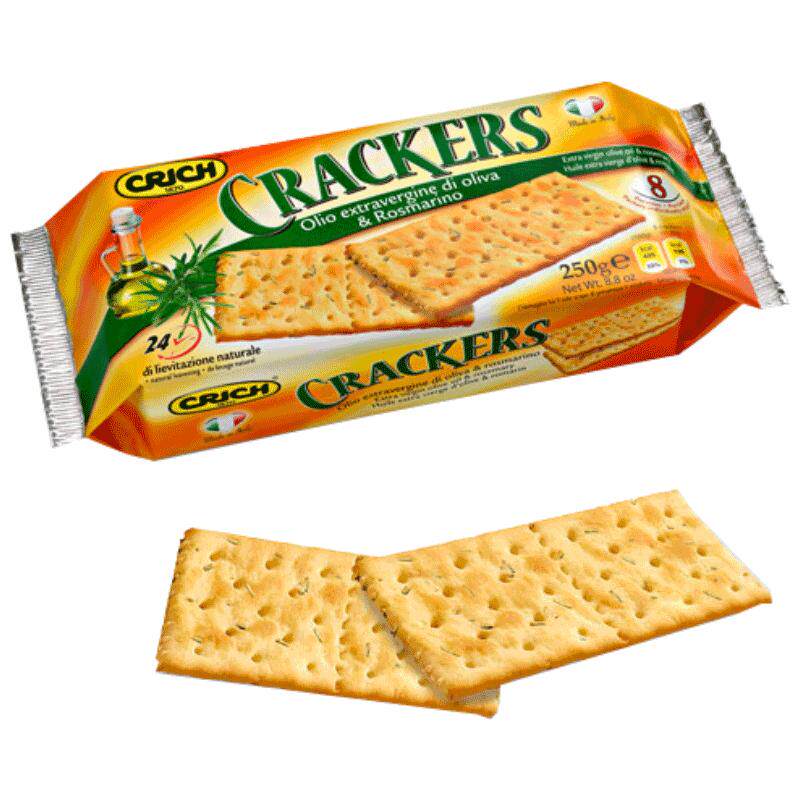 意大利原装进口可意奇梳打饼干早餐原味咸味苏打饼干营养零食早餐