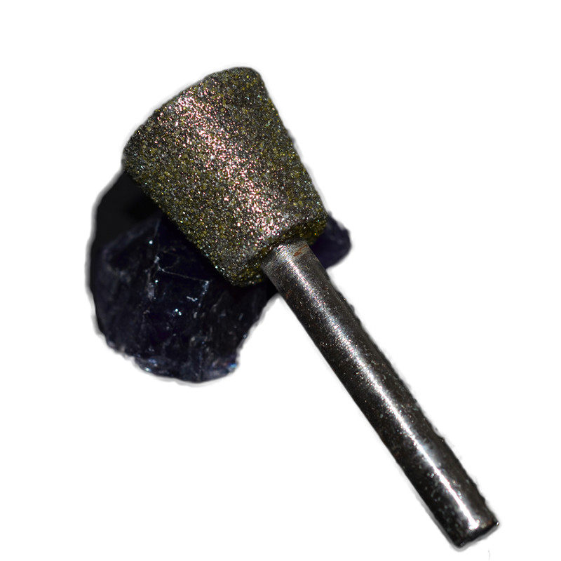 精品电镀钻石雕刻磨头,粗砂46#倒梯形金刚石磨头,石材刻字工具