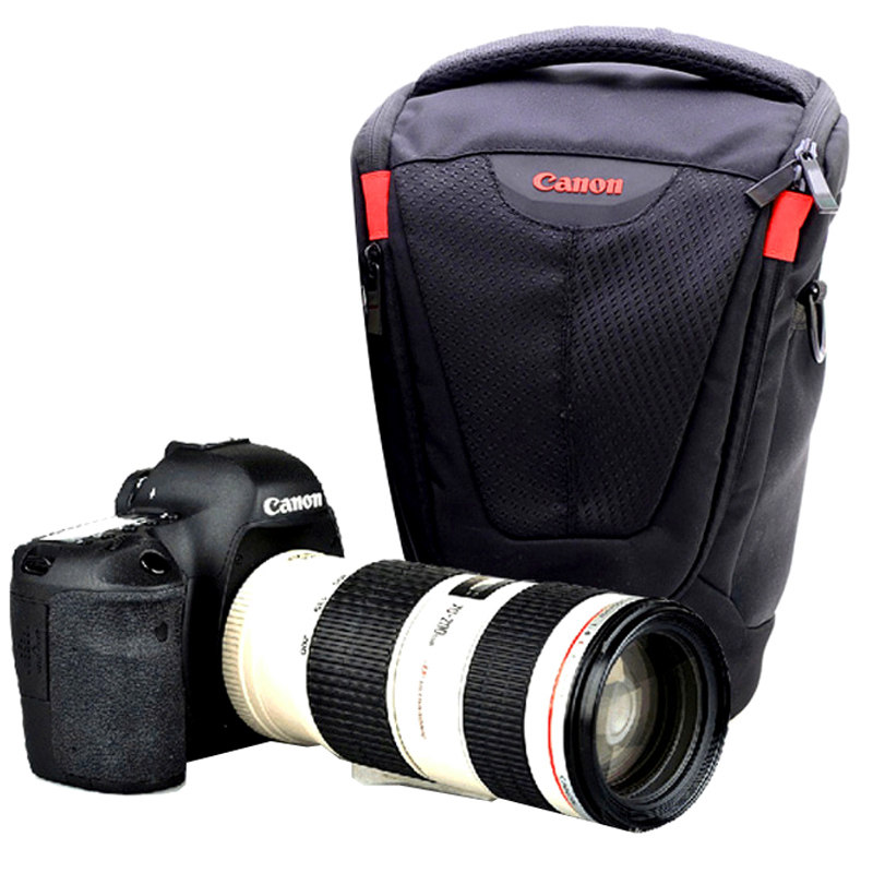 佳能单反相机包6d7d70d80d5d25d45d370200mm三角包单肩摄影包