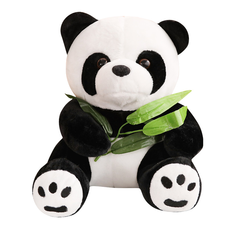 小熊猫公仔毛绒玩具抱枕小型迷你玩偶黑白布娃娃国宝熊猫公仔定制