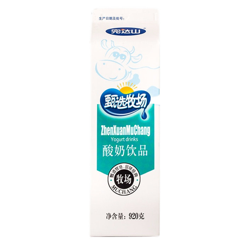 完达山甄选牧场酸奶饮品饮料乳酸菌发酵整箱常温908g*12盒 - 美森食品