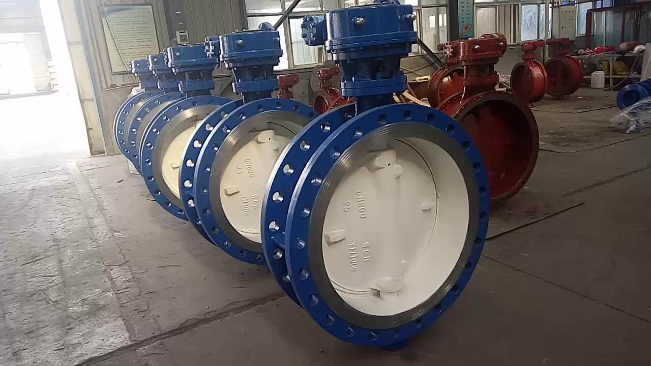 high quality pn25 dn350 flanged triple offset butterfly valve