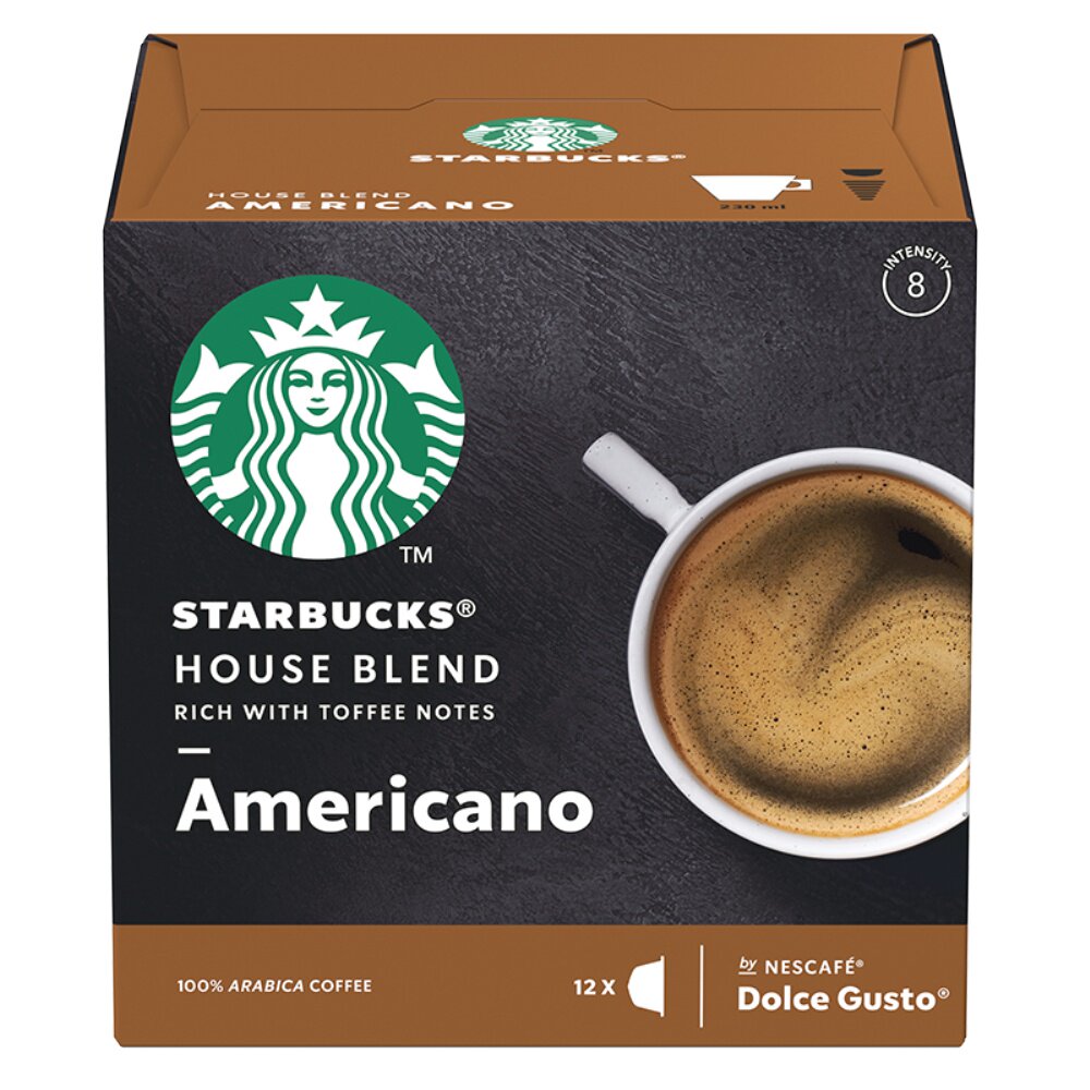 雀巢dolce gusto 星巴克新品胶囊咖啡 特选综合美式(大杯)12粒