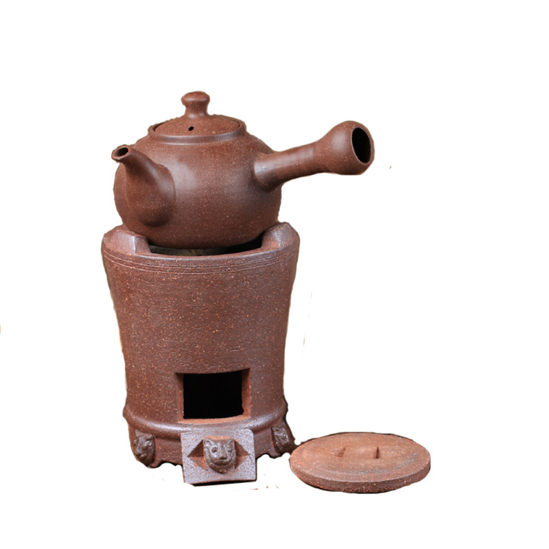 潮汕手工红泥炉碳炉火炭炉取暖风炉煮茶器酒精煮茶炉功夫茶炉