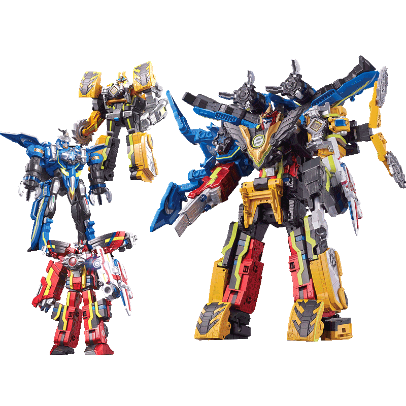 巨神战击队冲锋战击王豪华版变形机器人奥迪双钻男孩儿童玩具