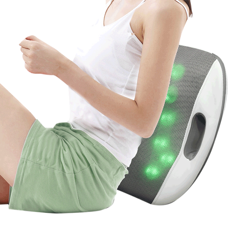 倍轻松背部按摩器腰椎按摩仪按摩靠垫放松腰背可车载向往的生活