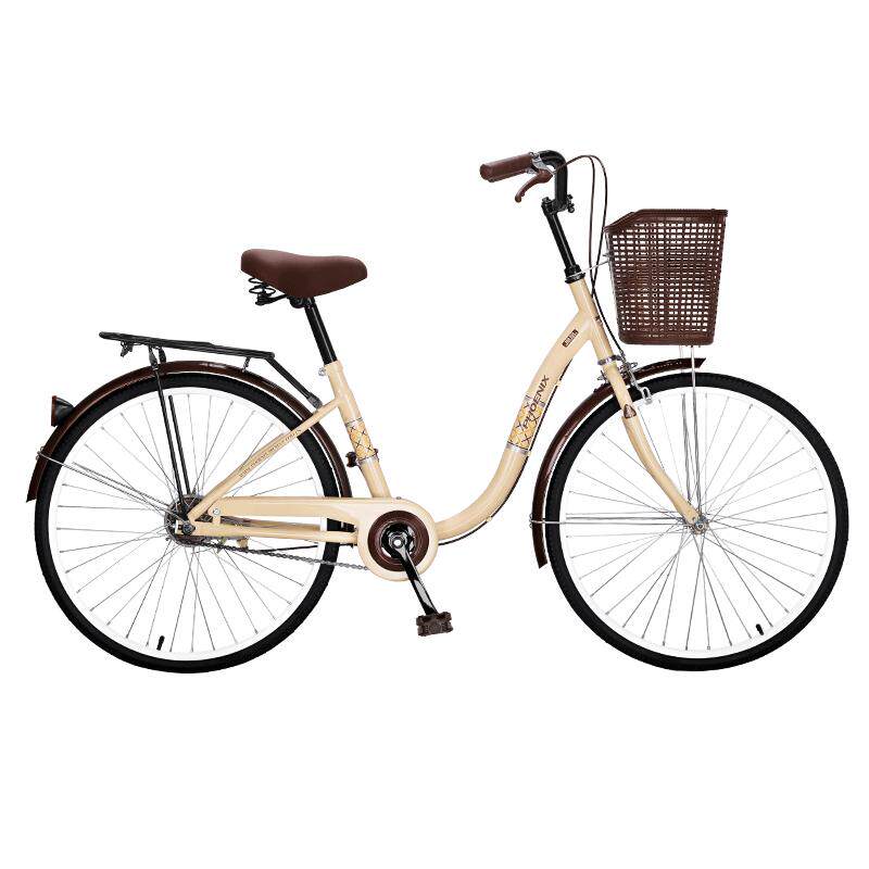 凤凰普通通勤自行车女式24/26寸学生男女青年女款淑女单车自行车