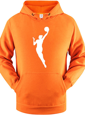 wnba卫衣科比橙色同款橘色纪念连帽gigi套头秋冬詹姆斯篮球运动衫